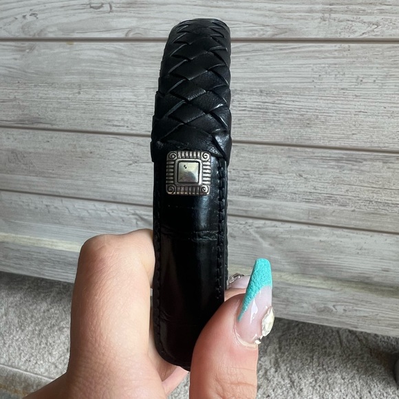 Brighton Black Leather Headband - Picture 7 of 8